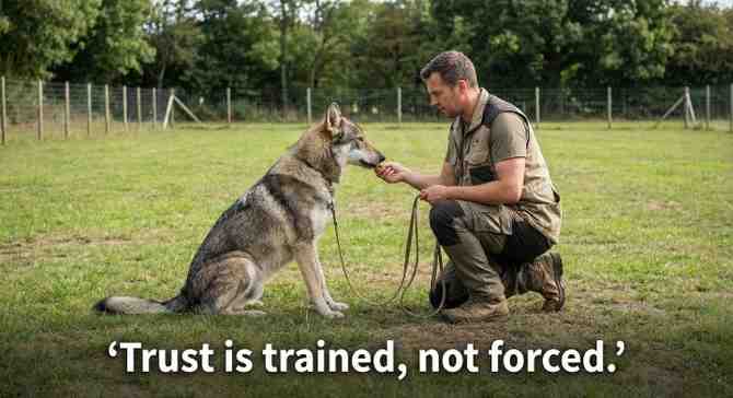 Training  of Wolf Dogs