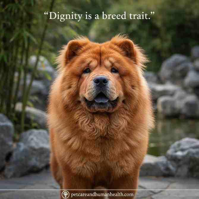 chow chow Chinese dog breed recognized by its lion-like mane