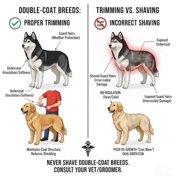 Double-Coated Dogs hairstyle