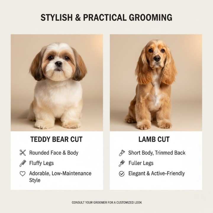 Medium-Length Stylish Dog Hairstyles