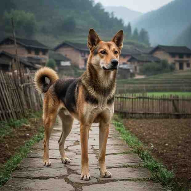 Mojee, the Manchurian indigenous dog