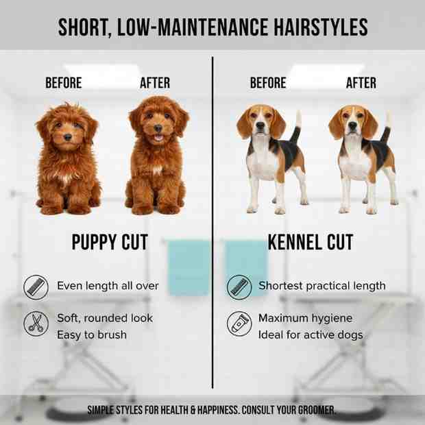 Short and Practical Dog Hairstyles