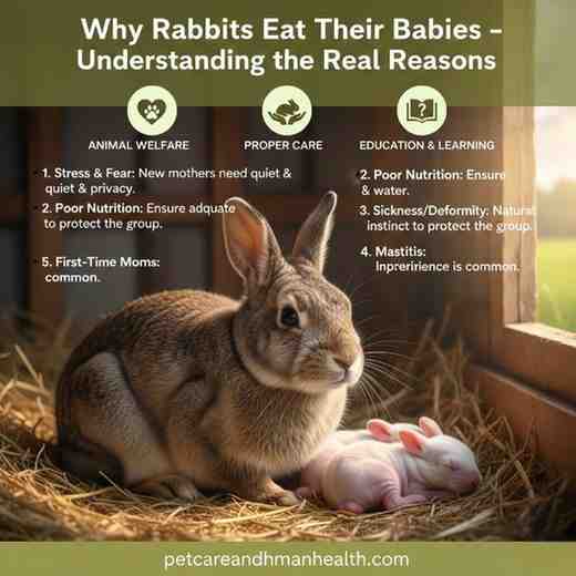 why rabbits eat their babies